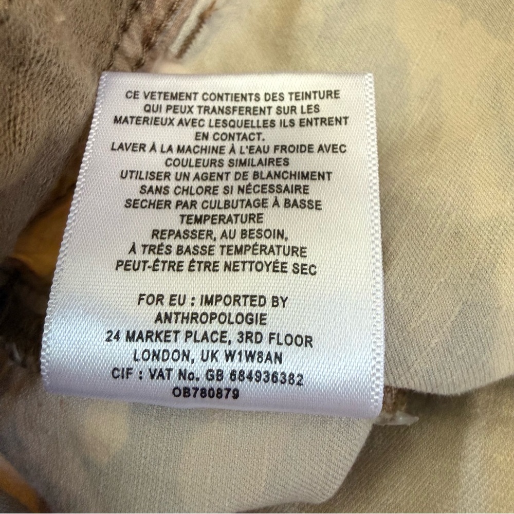 Anthropologie Wanderer Camo Shorts Womens Size 29 Utility Linen Blend Neutral - Picture 4 of 4